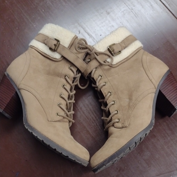 Women's Y2K Tan Ankle Boots - Picture 7 of 13
